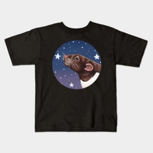 Agouti Hooded Rat Stargazing Kids T-Shirt